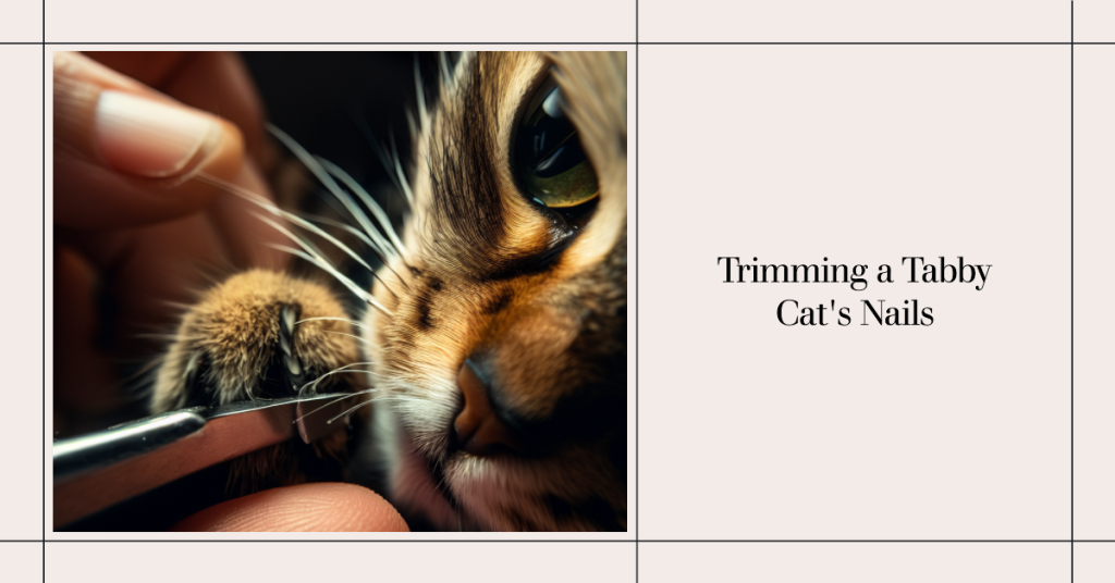 How to Groom a Tabby Cat 6 Trimming a tabby cat's nails